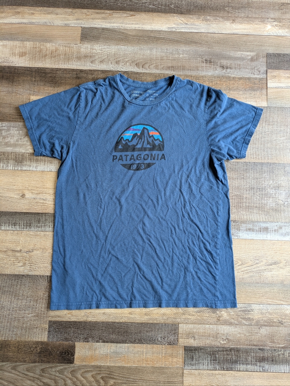 Patagonia Graphic blue T-shirt, Men's Large